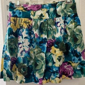 Floral mini skirt